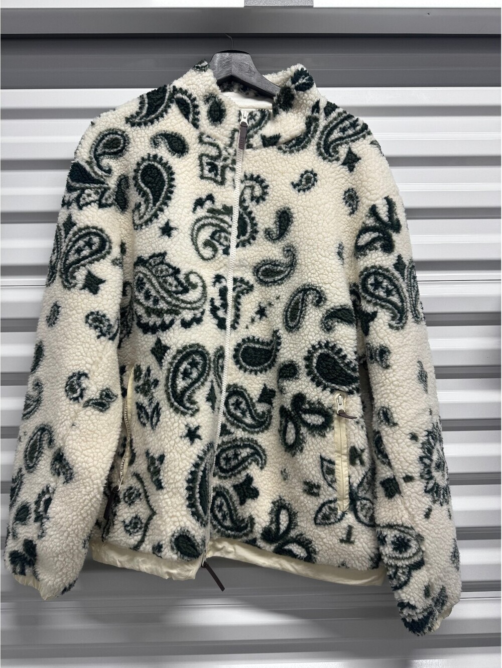Kith Pinehurst Sherpa Full-Zip Jacket Sandrift Paisley M